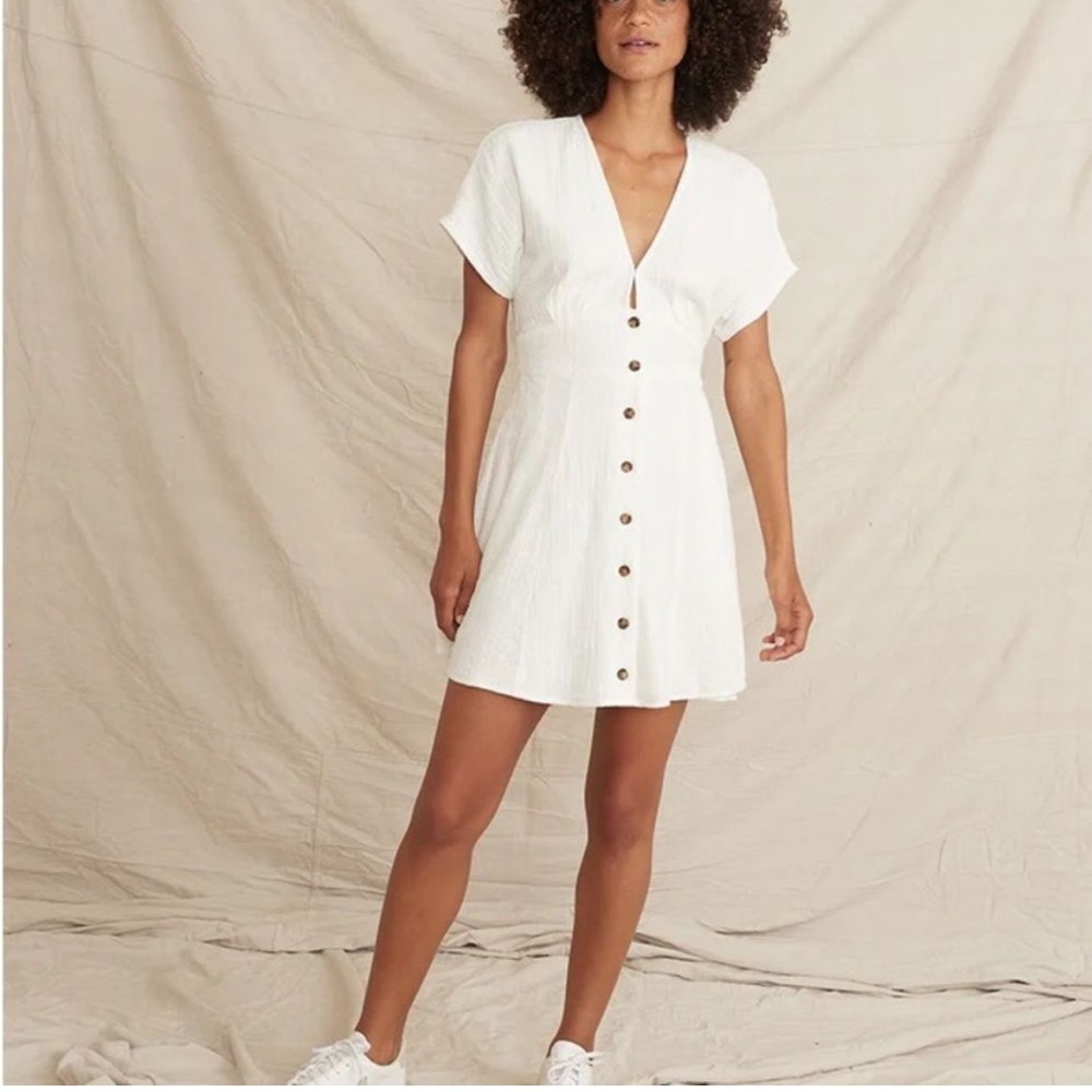 Marine Layer White Camilla Dress NWT